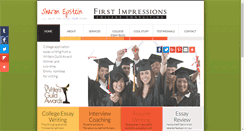 Desktop Screenshot of firstimpressionscollegeconsulting.com